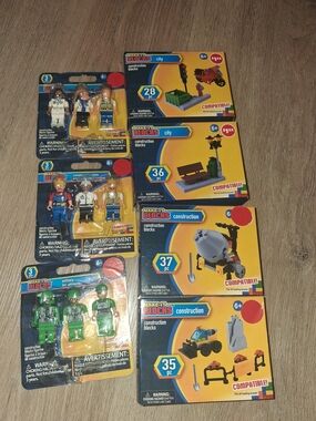 7 Brand New Make-It Blocks, City & Construction Packs,